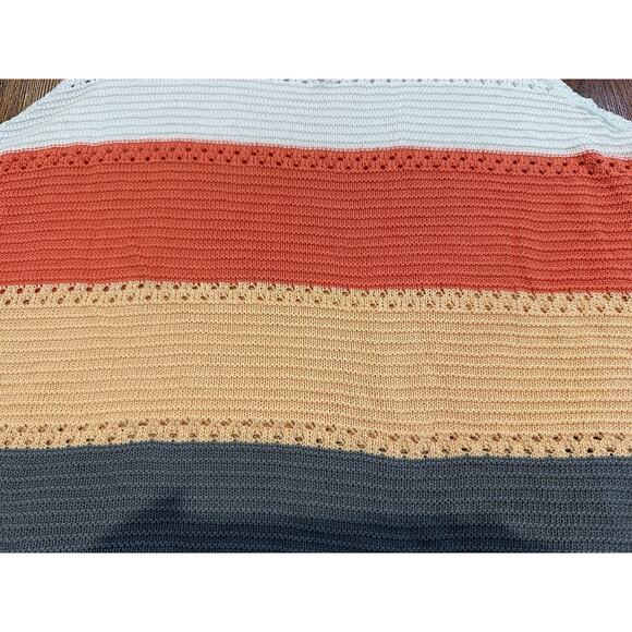 Unique Women's Colorful Crochet Tank Top Size XXL Boho Summer Vibes - Picture 3 of 6